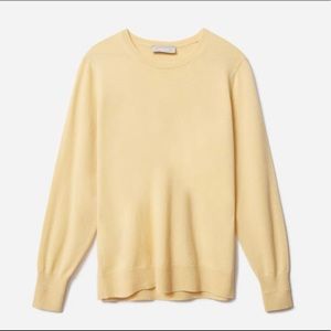 Everlane Cashmere Crewneck Sweater, Buttercream M